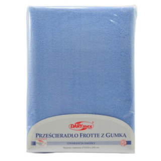 Prześcieradło Frotte 200x220cm niebieski